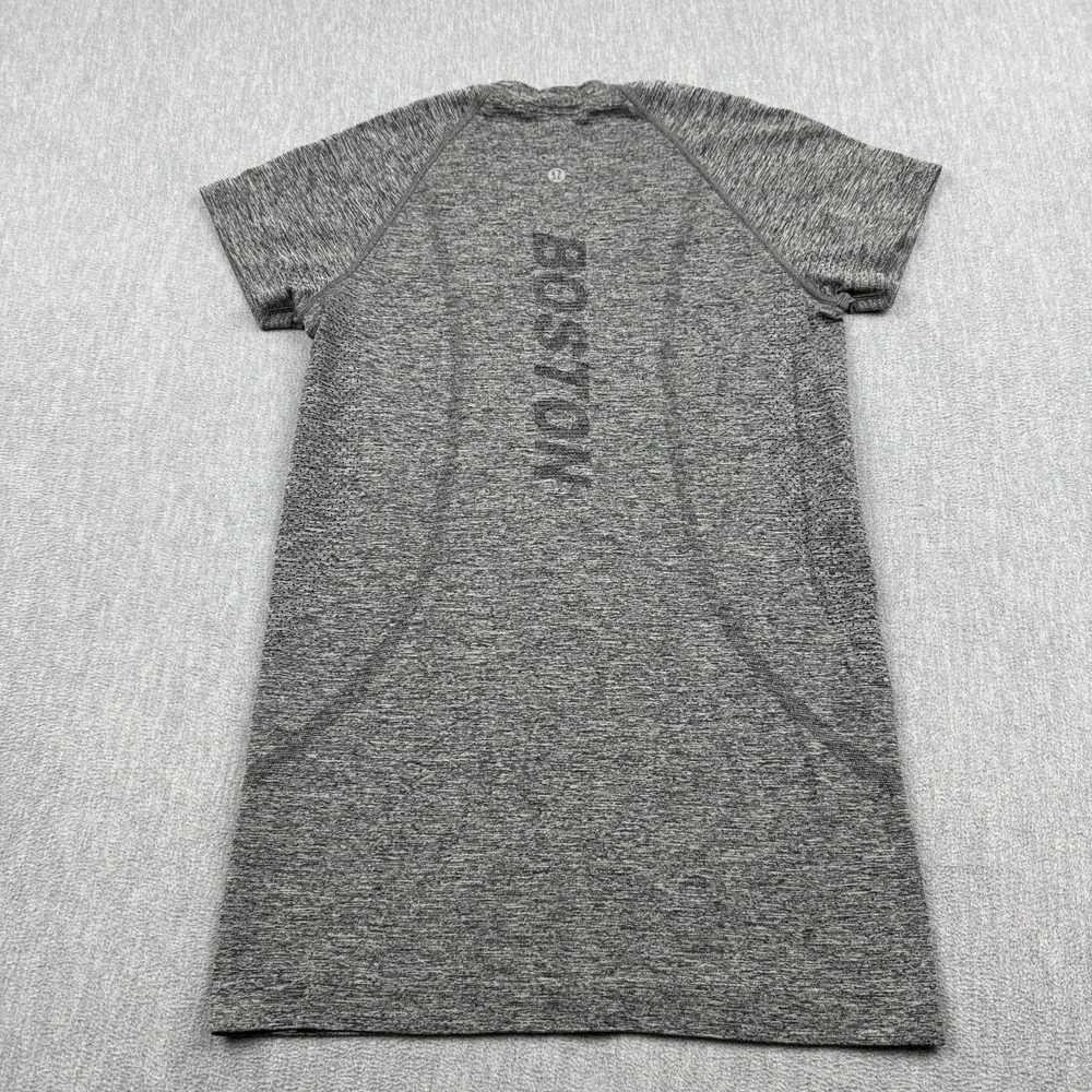 Lululemon Shirt Womens 6 Gray‎ Heather Swiftly Tech Yoga Gym Short Sleeve Active